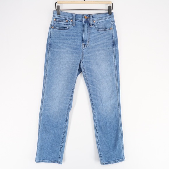 point sur Denim - Point Sur Shoreditch Jeans Womens 25 Blue Straight Leg High Rise Stretch J. Crew